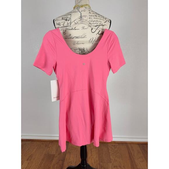 B1 Lululemon Align Short Sleeve Dress 8 Sporty Pickleball Preppy Athleisure - Picture 2 of 6